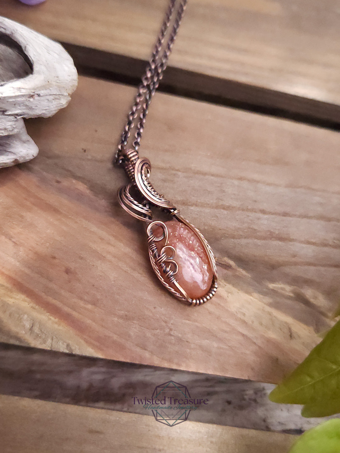 Sunstone and Copper Necklace