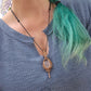 Rose Quartz and Copper Necklace