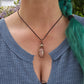 Rose Quartz, Opal and Copper Necklace