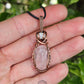 Rose Quartz, Opal and Copper Necklace
