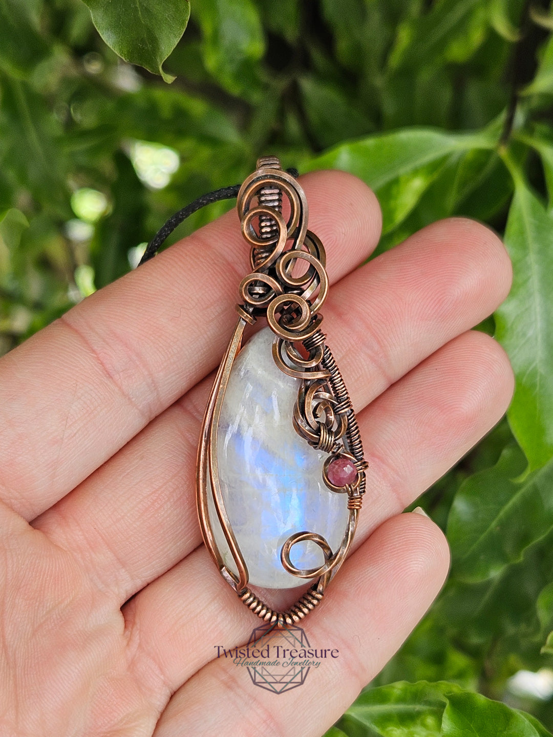 Moonstone and Copper Necklace