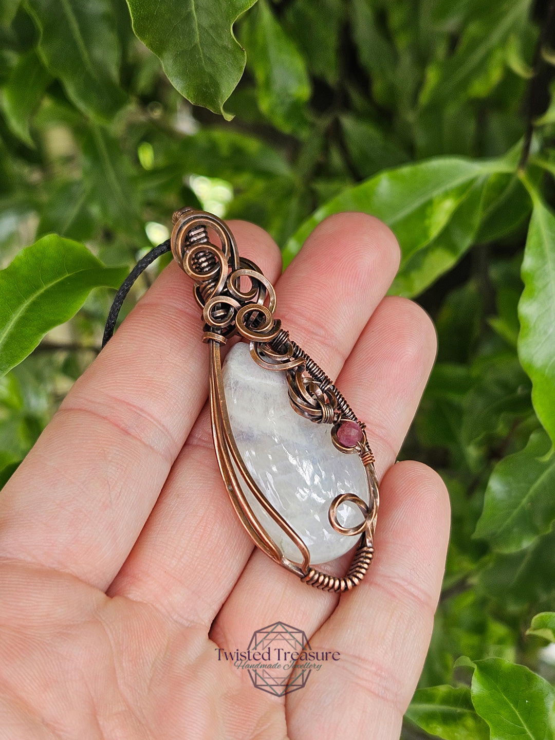 Moonstone and Copper Necklace