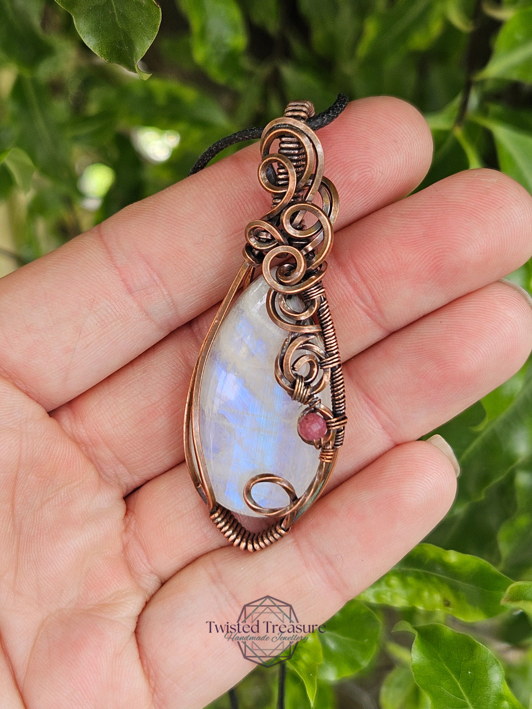 Moonstone and Copper Necklace