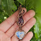 Moonstone, Amethyst and Copper Necklace