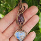 Moonstone, Amethyst and Copper Necklace