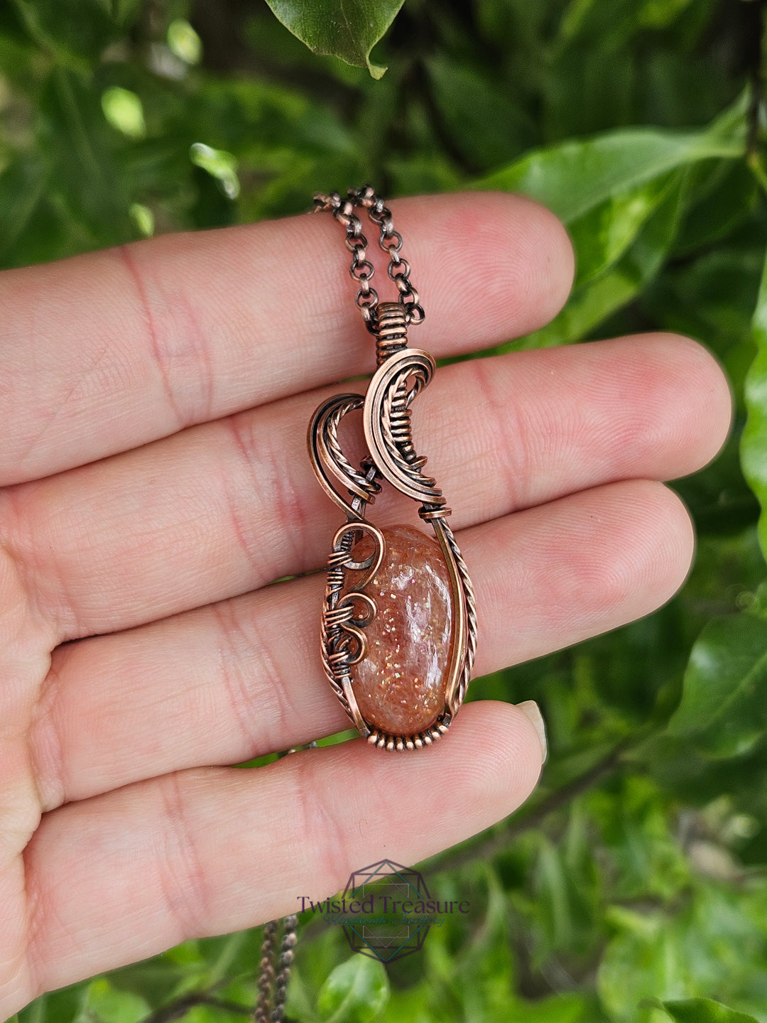 Sunstone and Copper Necklace