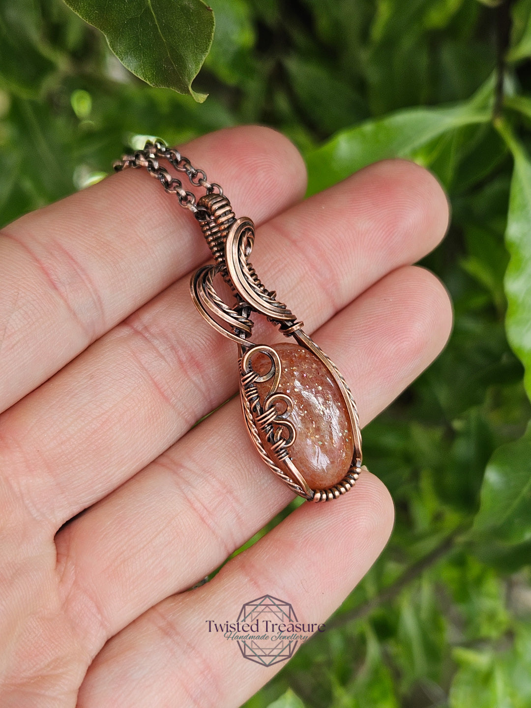 Sunstone and Copper Necklace