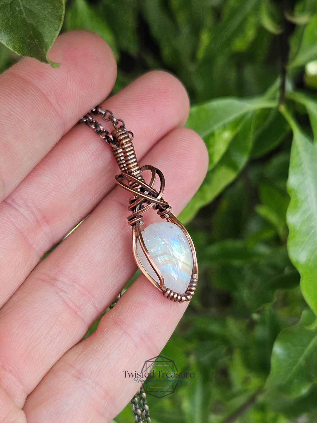 Moonstone and Copper Necklace