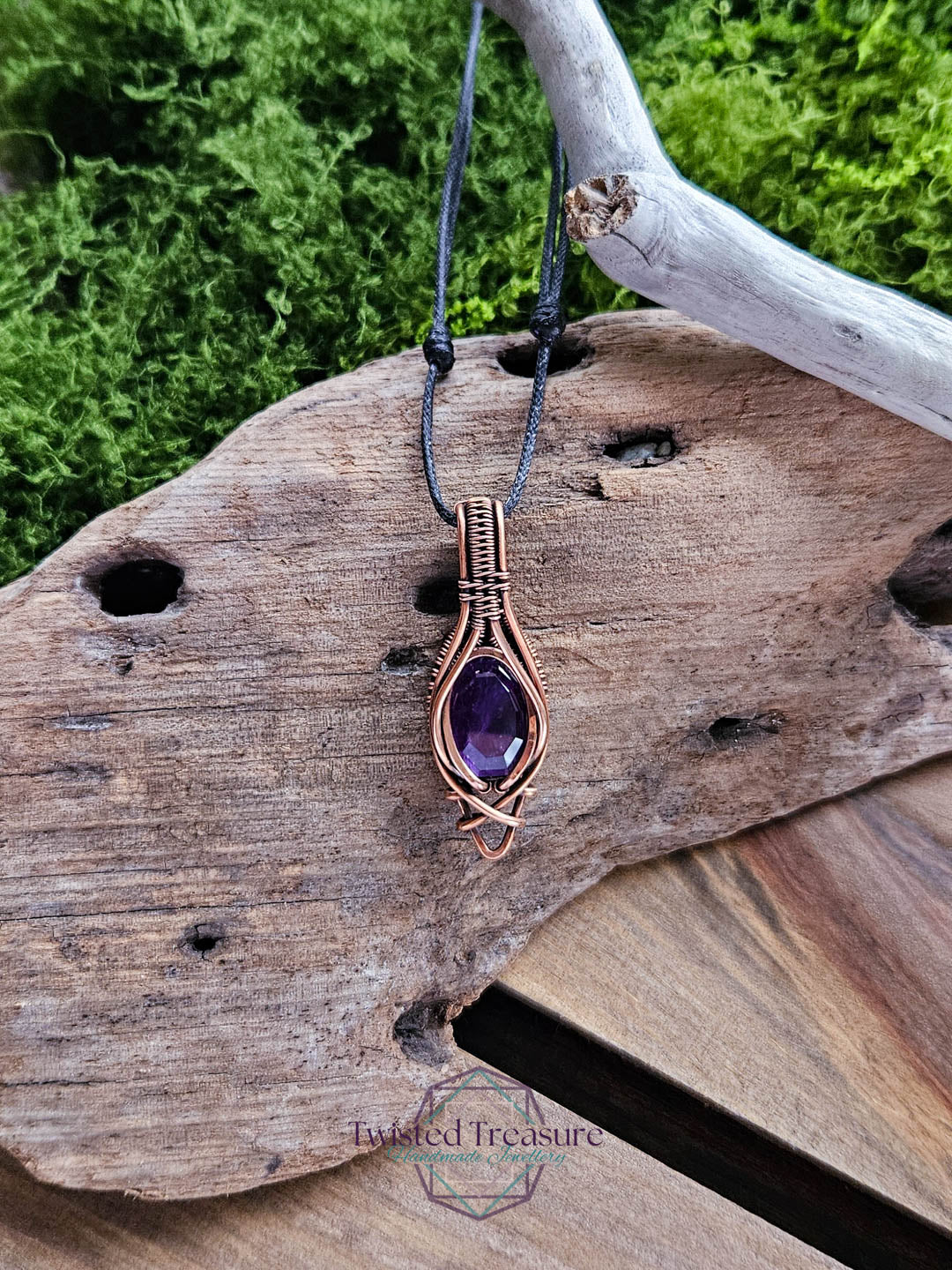 Amethyst Copper Necklace
