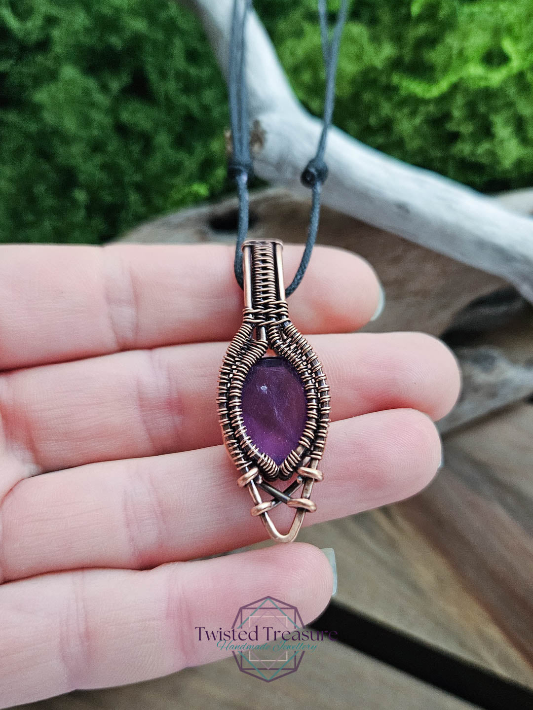 Amethyst Copper Necklace