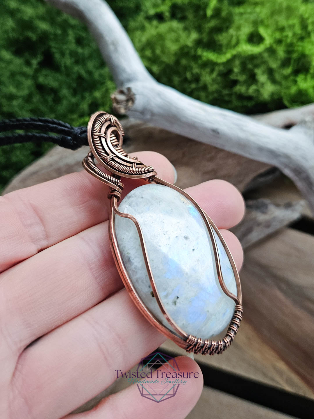 Moonstone Copper Necklace