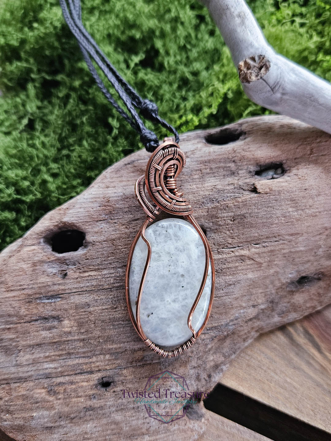 Moonstone Copper Necklace