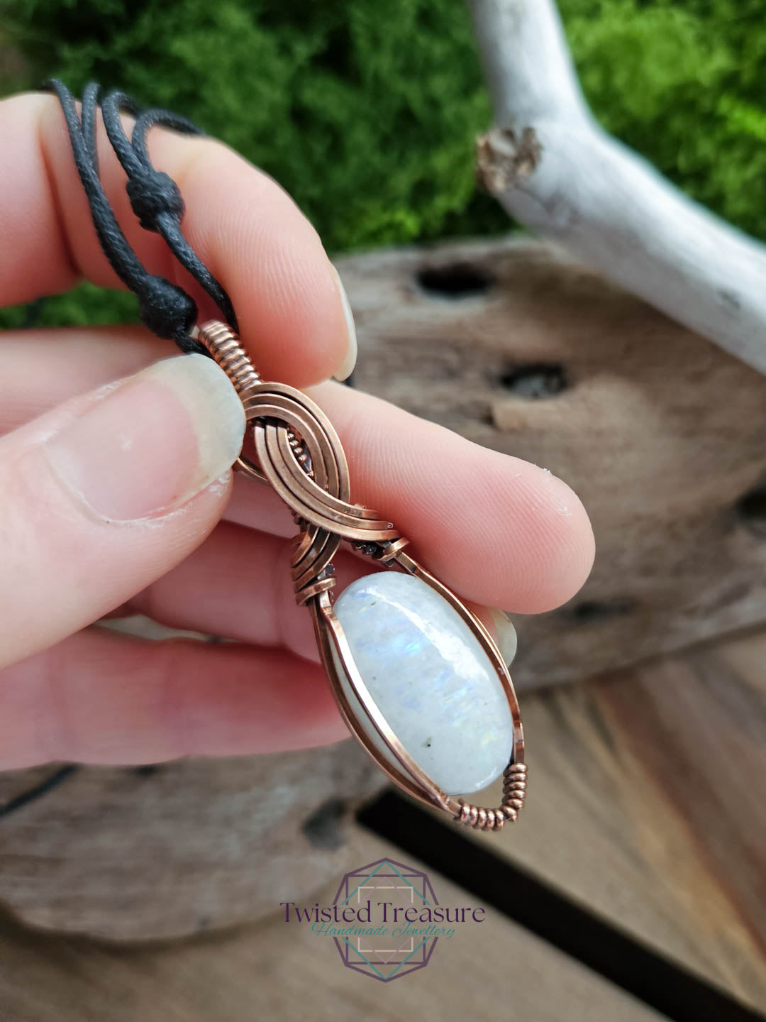 Moonstone Copper Necklace