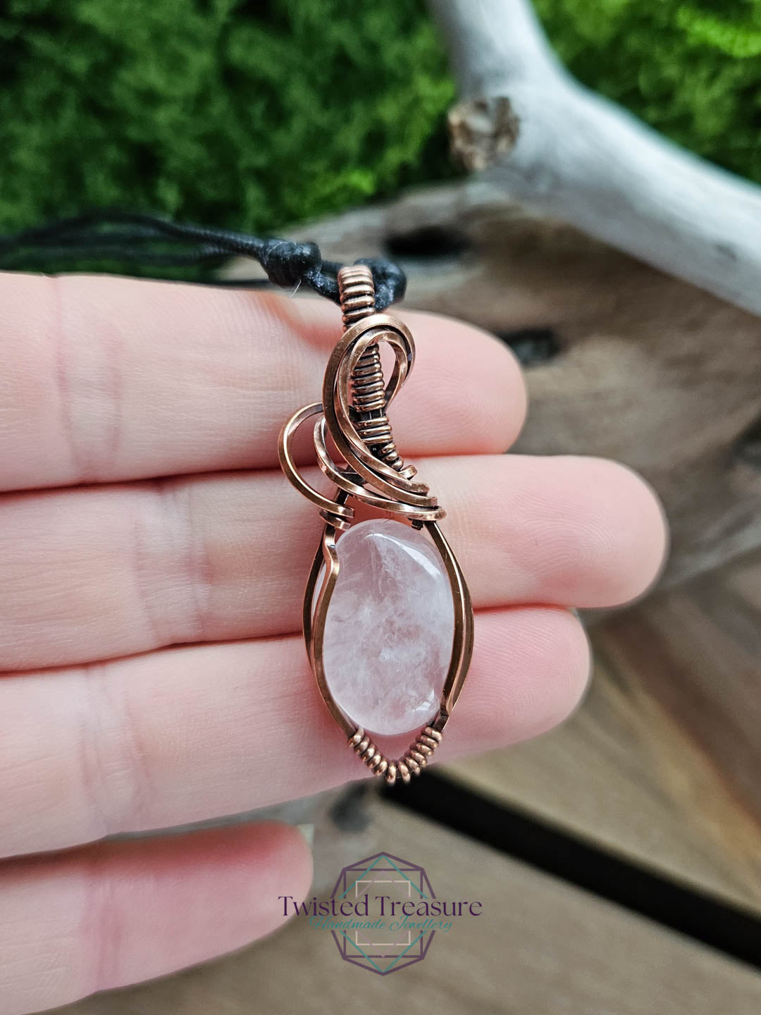 Rose Quartz Copper Necklace