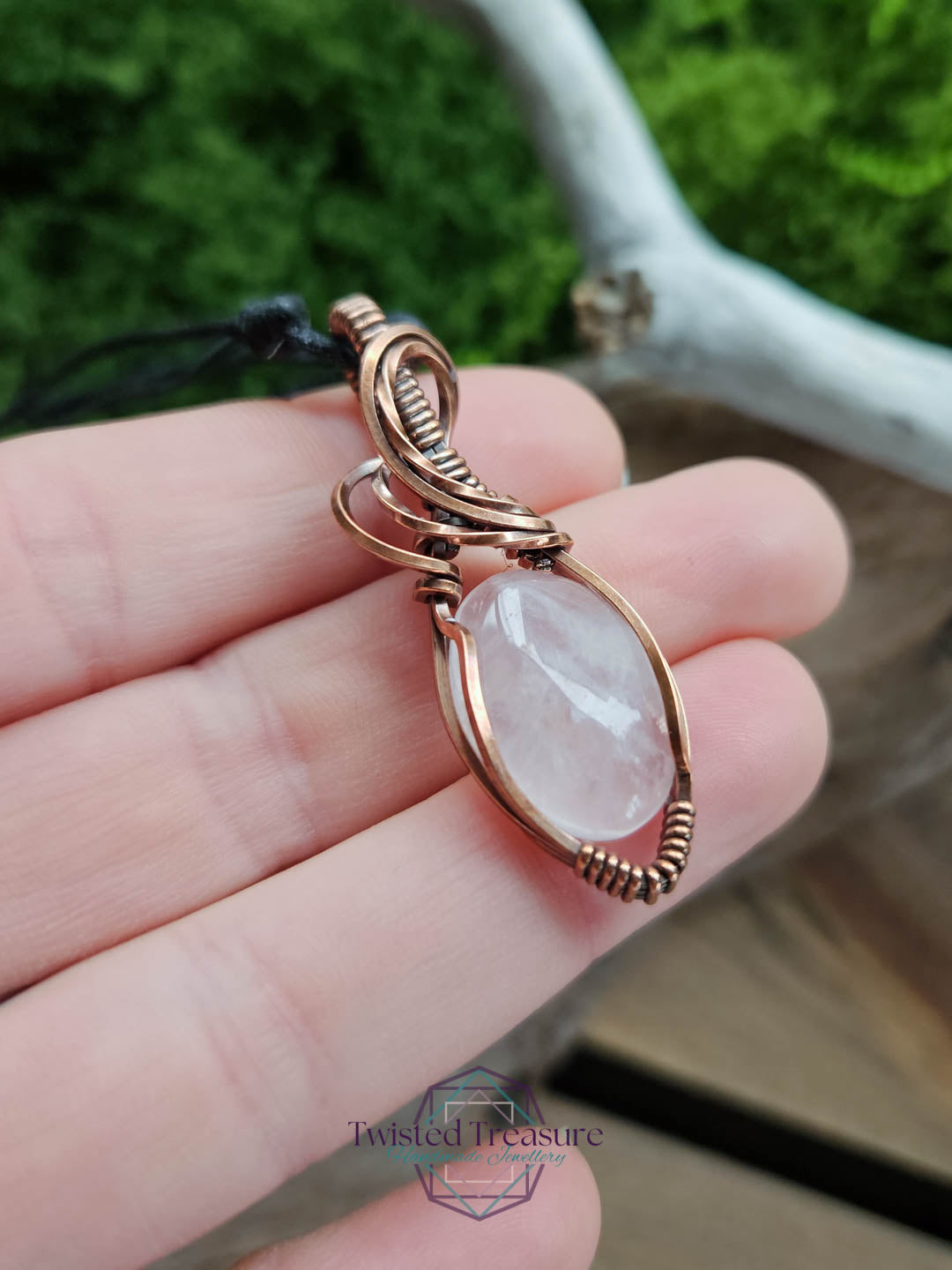 Rose Quartz Copper Necklace