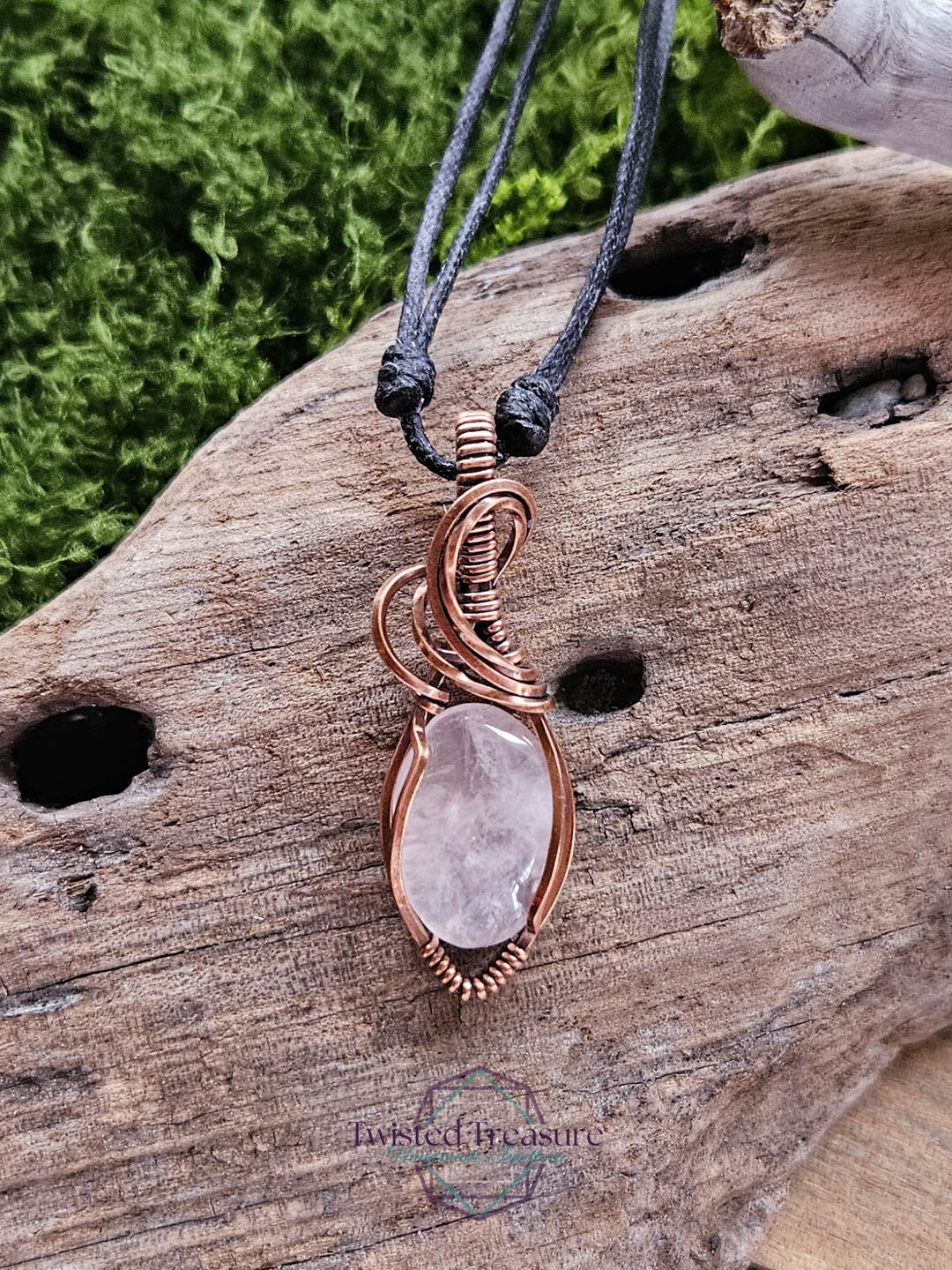 Rose Quartz Copper Necklace