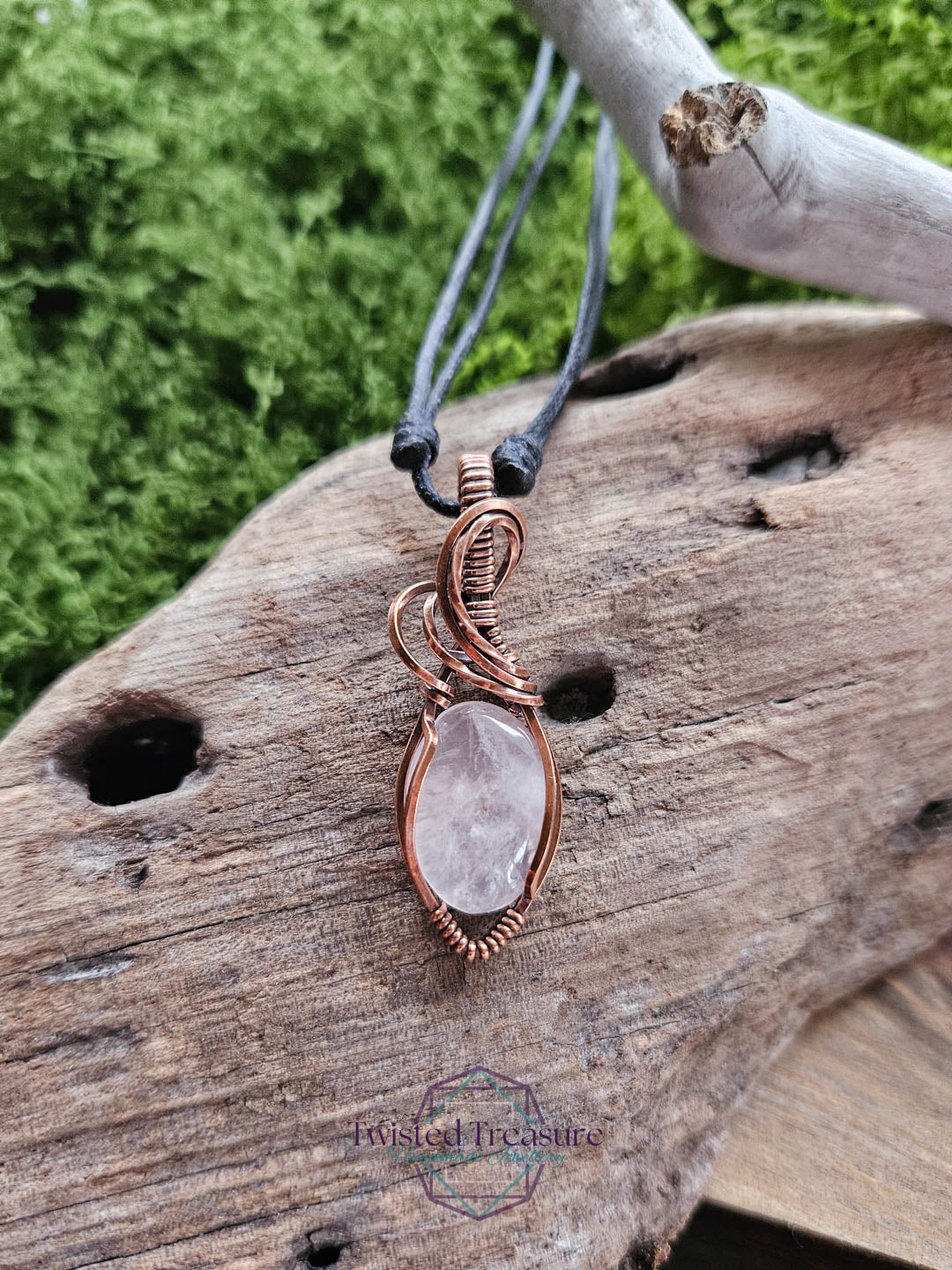 Rose Quartz Copper Necklace
