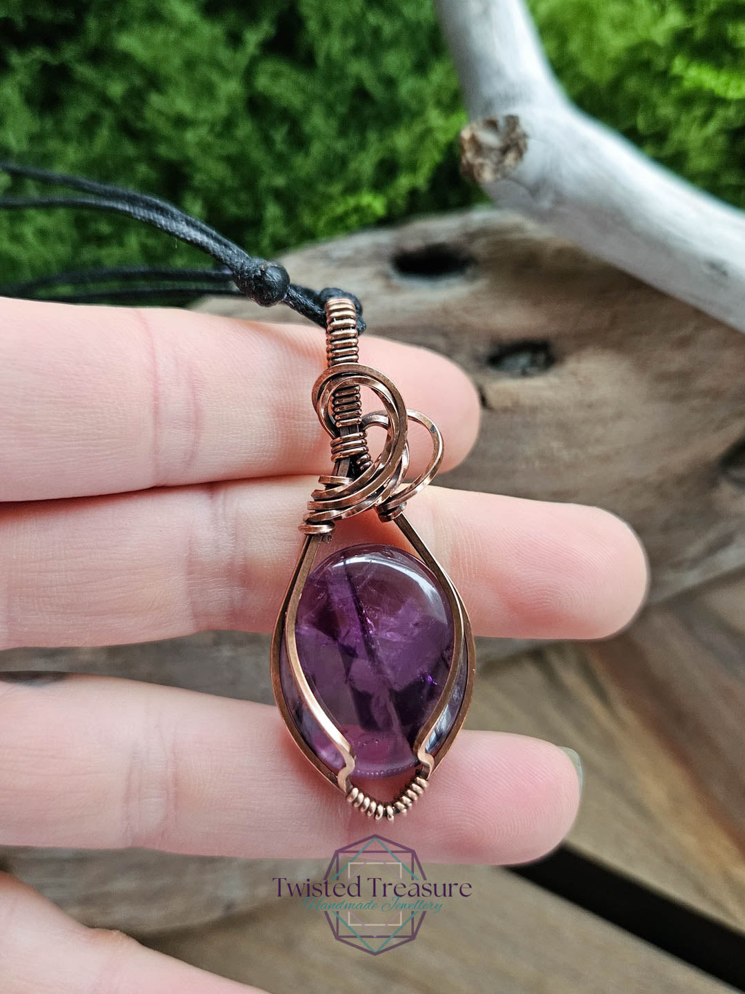 Amethyst Copper Necklace