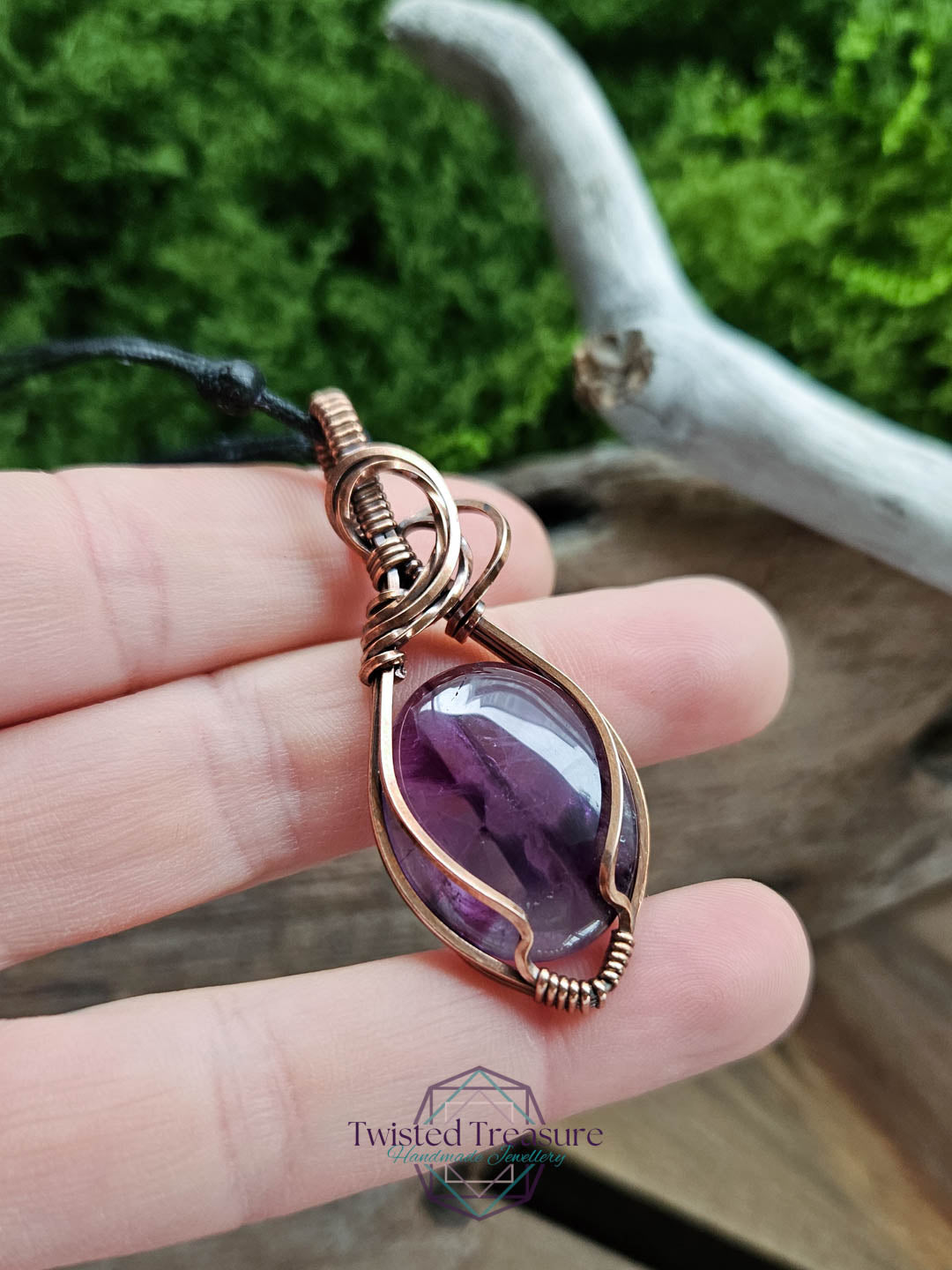 Amethyst Copper Necklace