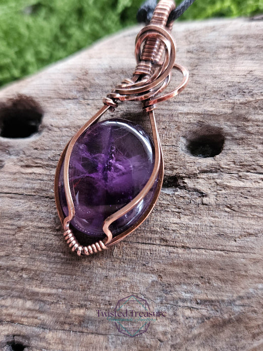 Amethyst Copper Necklace