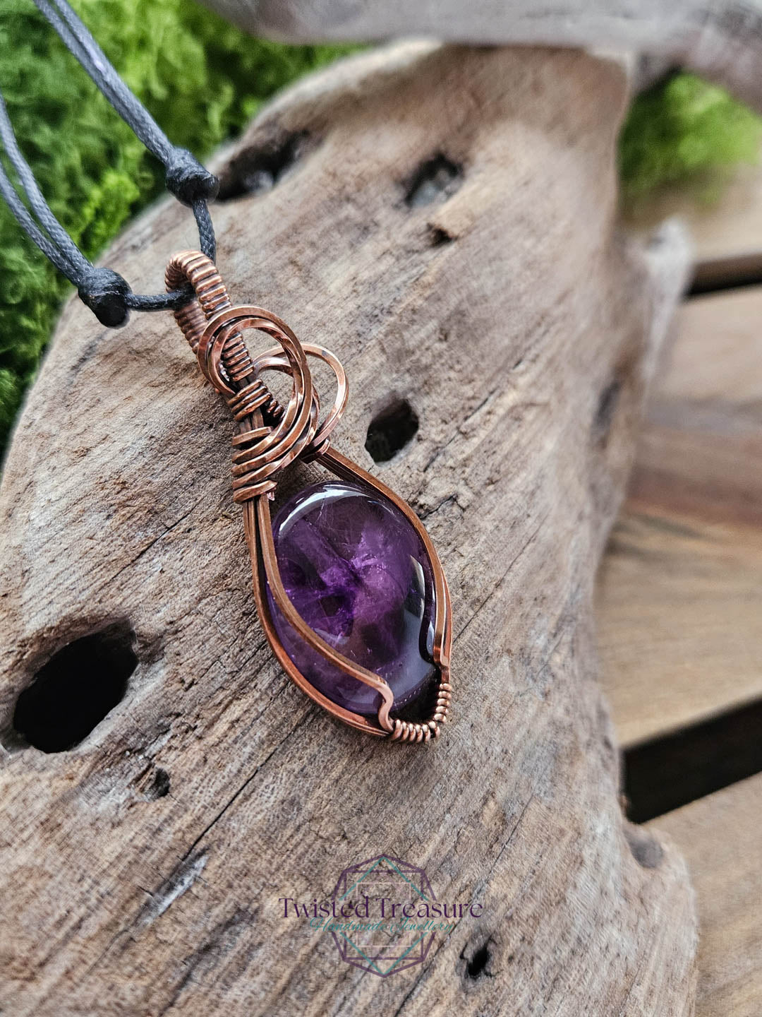 Amethyst Copper Necklace