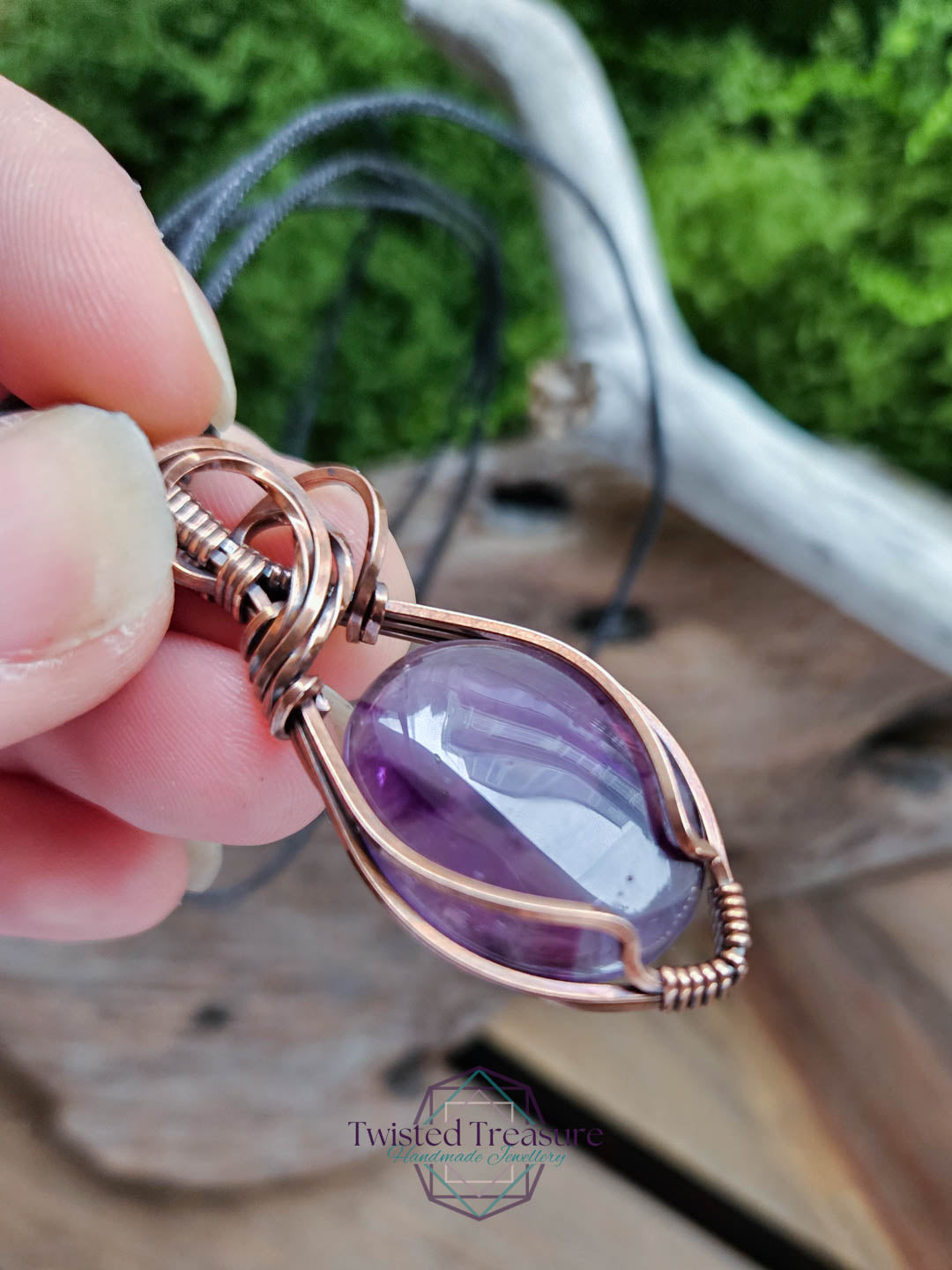 Amethyst Copper Necklace