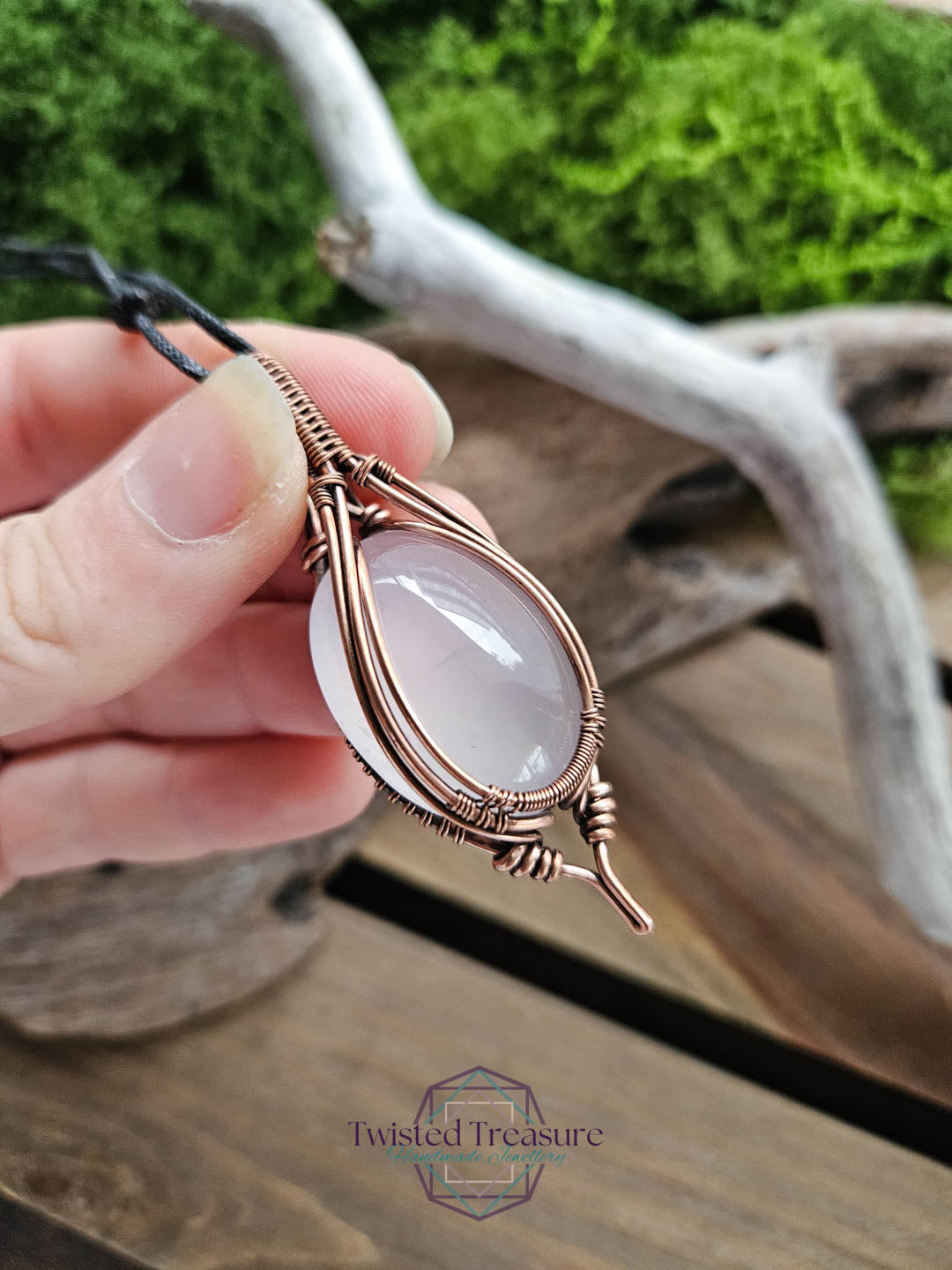 Rose Quartz Copper Necklace