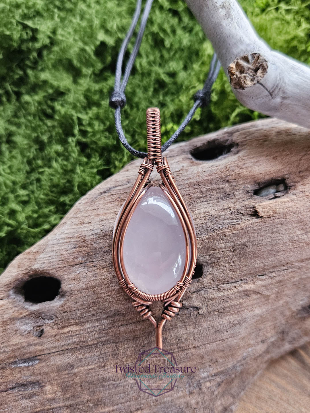 Rose Quartz Copper Necklace