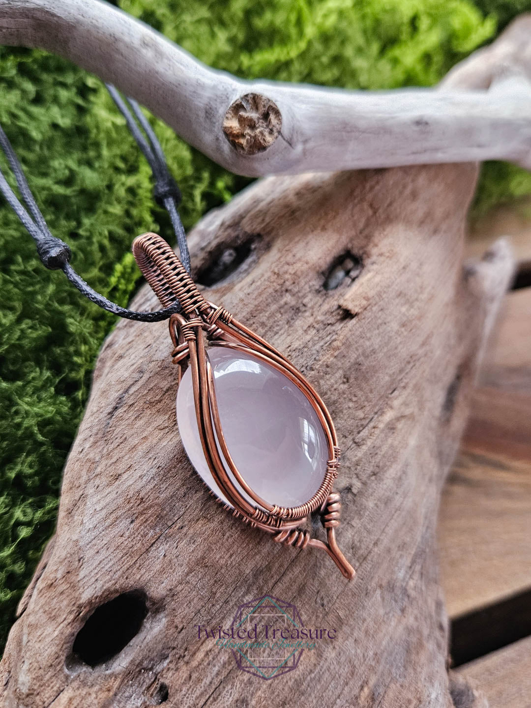 Rose Quartz Copper Necklace