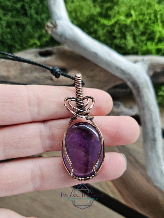 Amethyst Copper Necklace