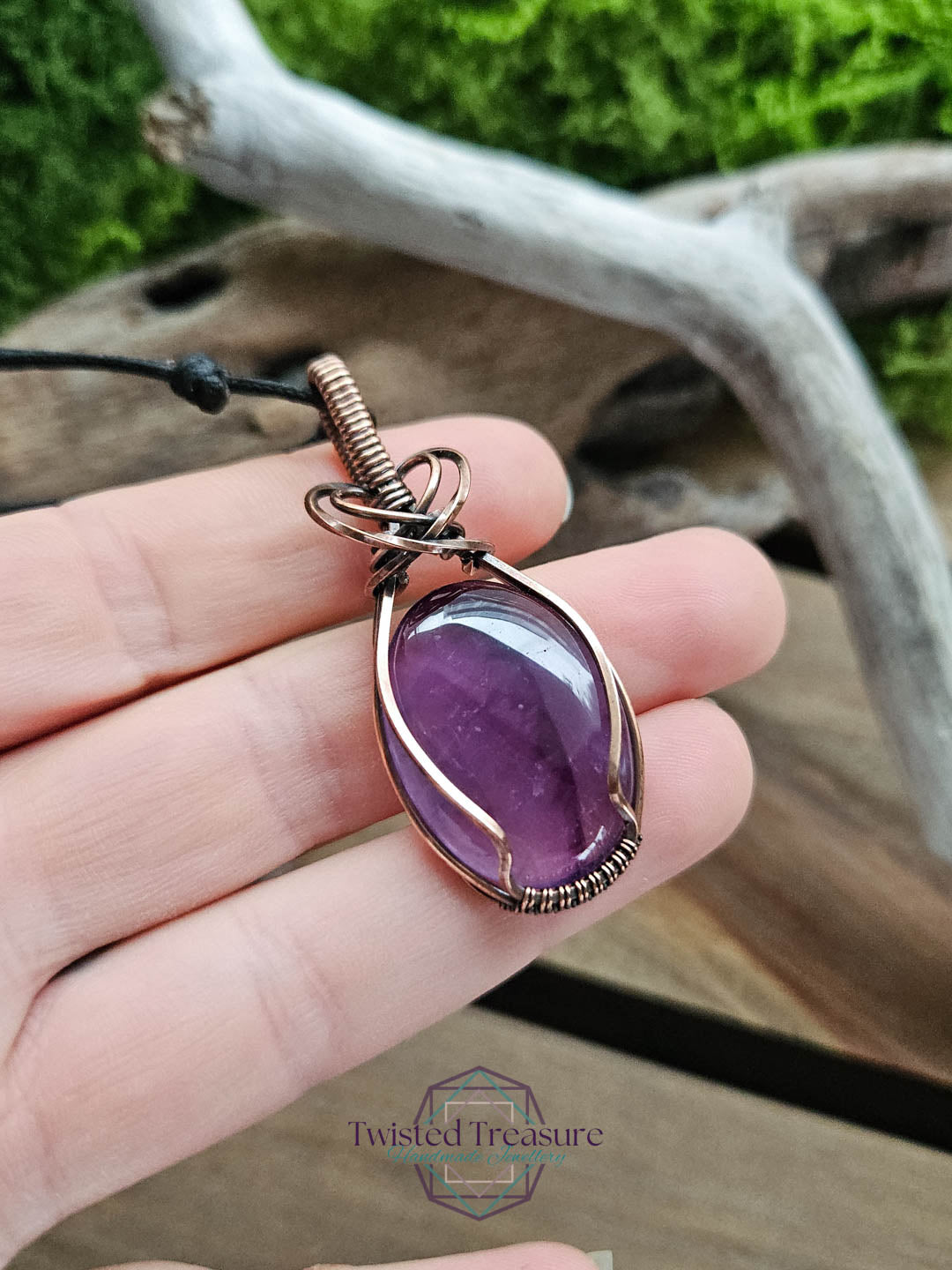 Amethyst Copper Necklace