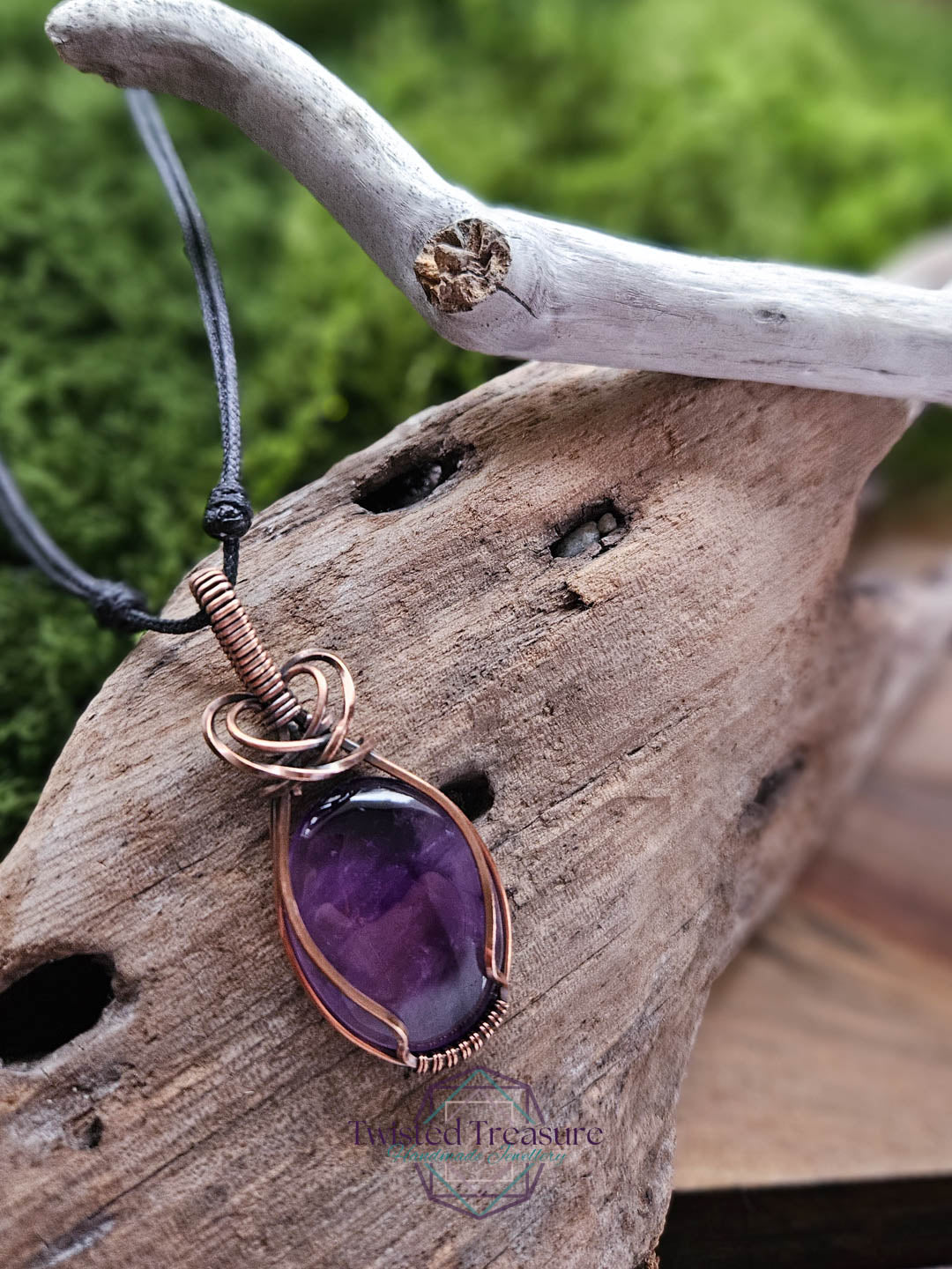 Amethyst Copper Necklace