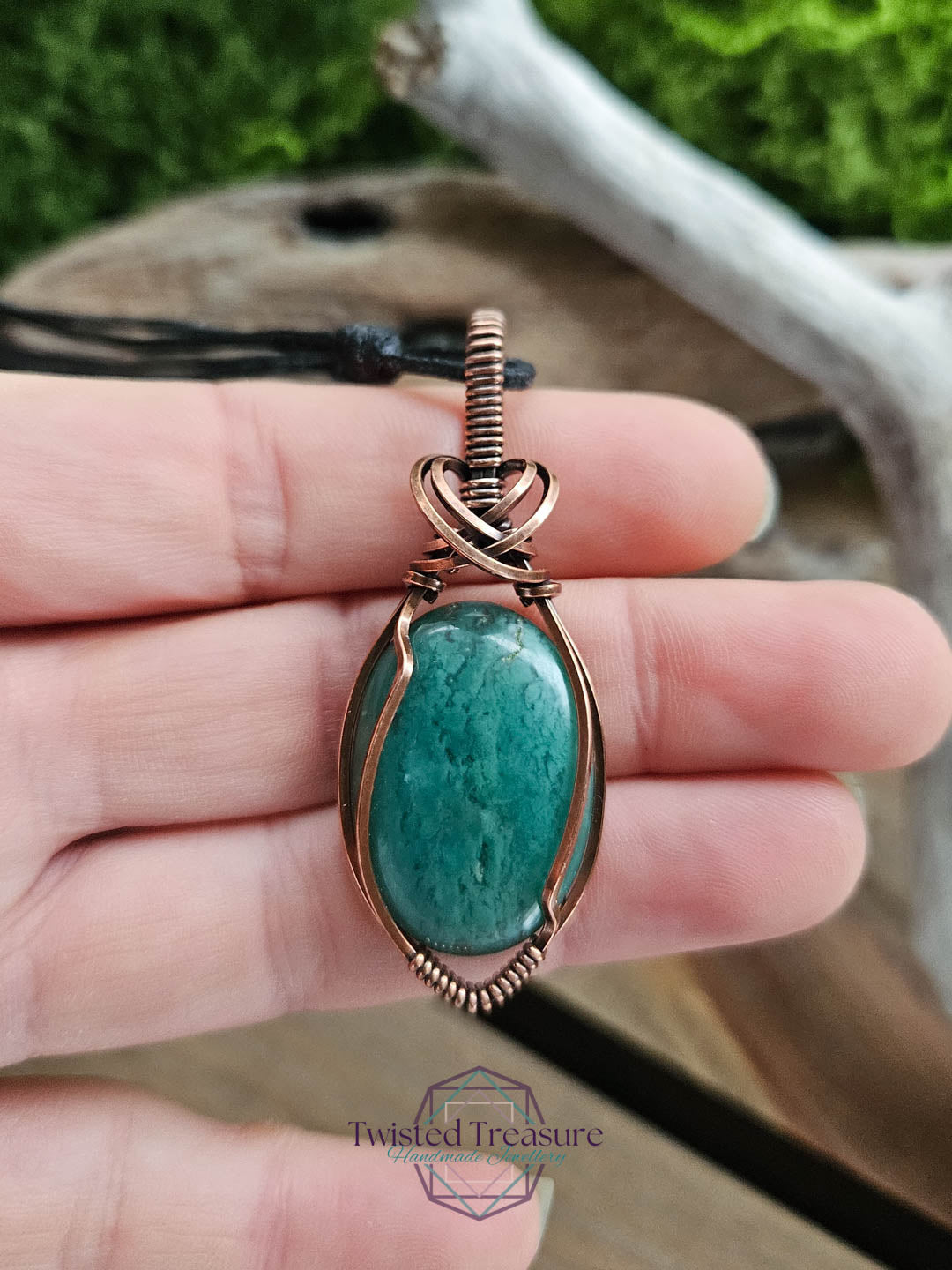 Mtorolite - Chrome Chalcedony Copper Necklace