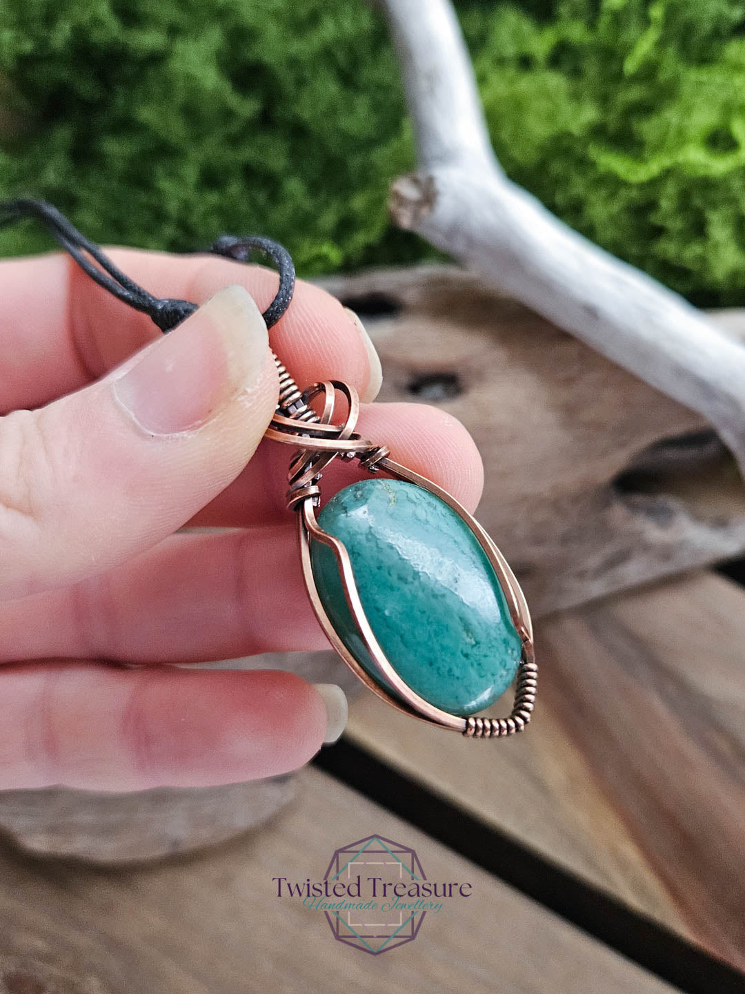 Mtorolite - Chrome Chalcedony Copper Necklace