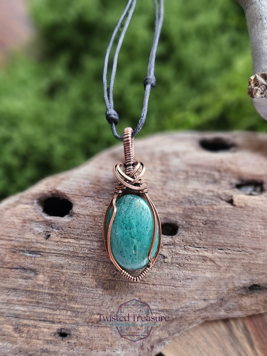 Mtorolite - Chrome Chalcedony Copper Necklace