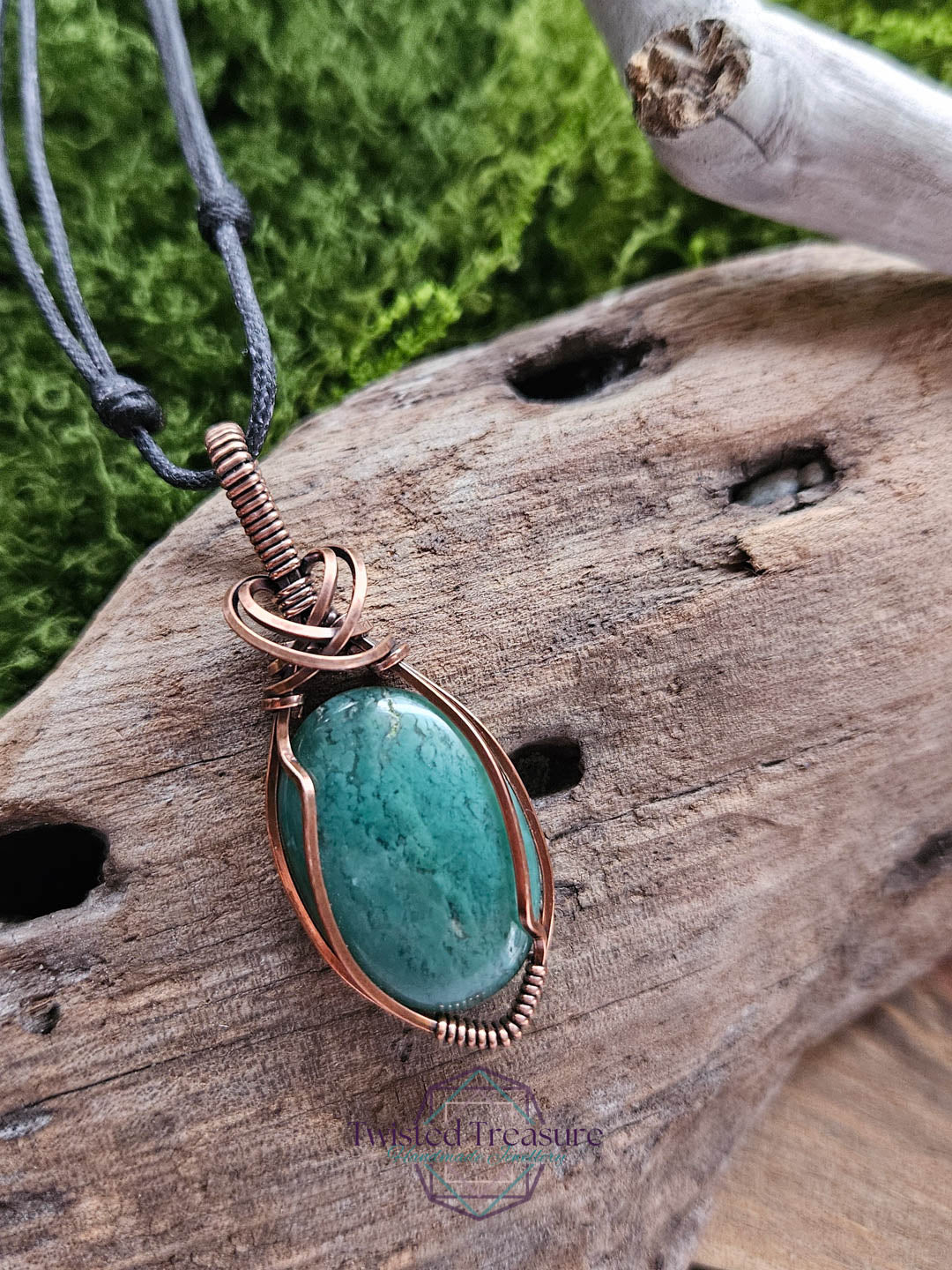 Mtorolite - Chrome Chalcedony Copper Necklace