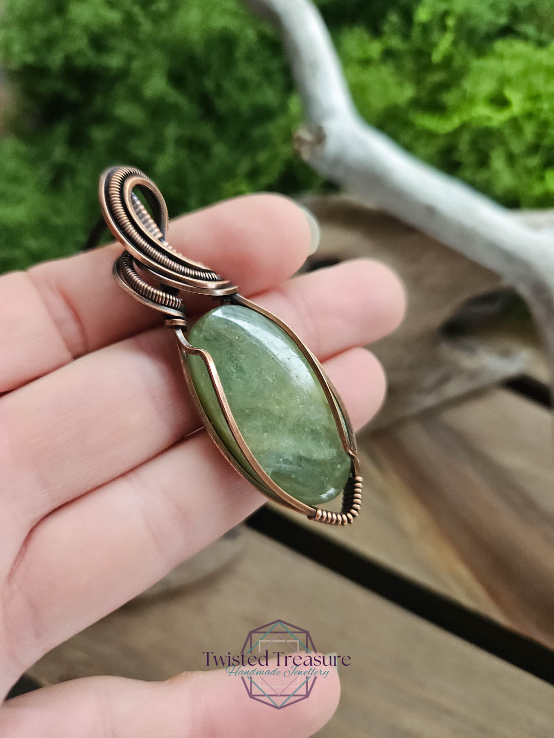 Aquamarine Copper Necklace