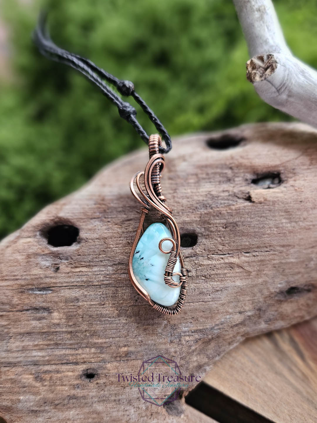 Larimar Copper Necklace