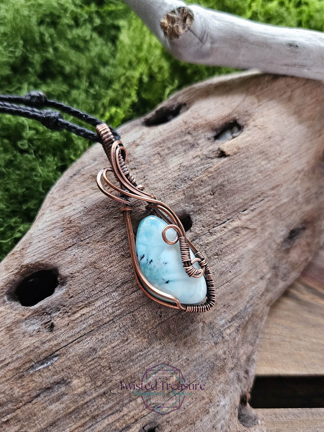 Larimar Copper Necklace