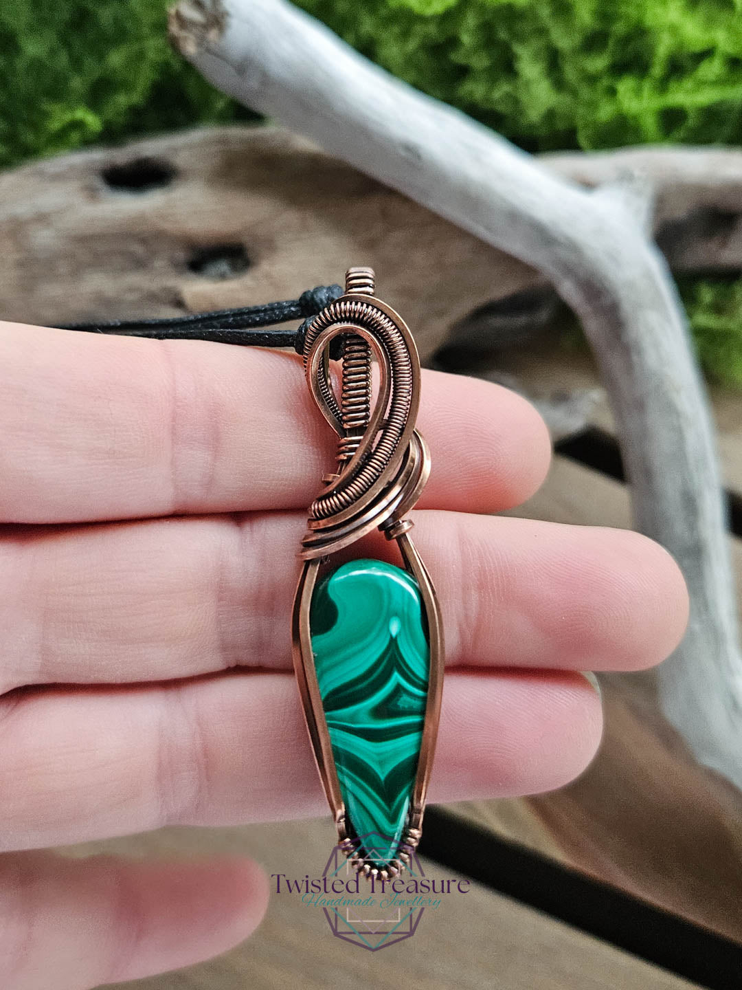 Malachite Copper Necklace