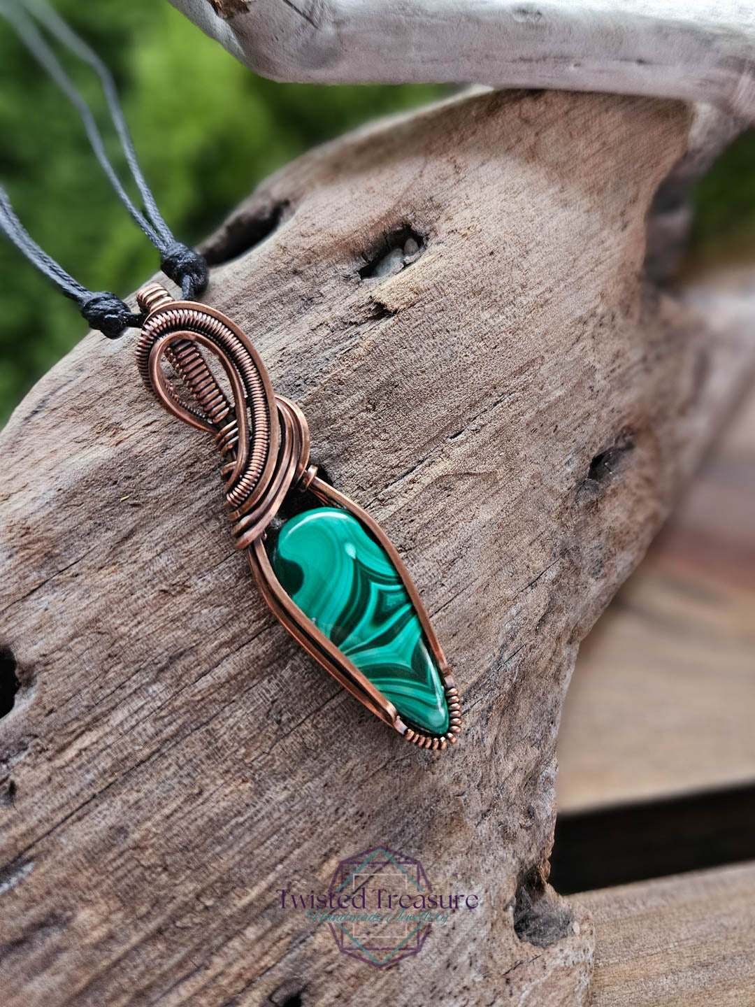 Malachite Copper Necklace