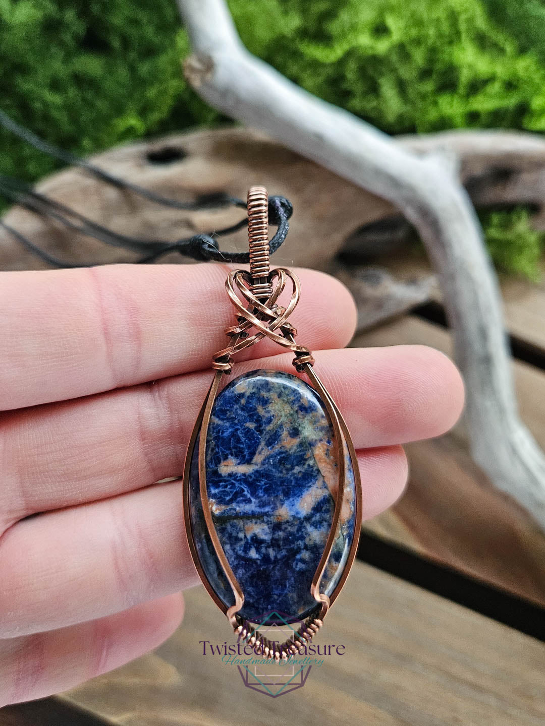 Sodalite Copper Necklace