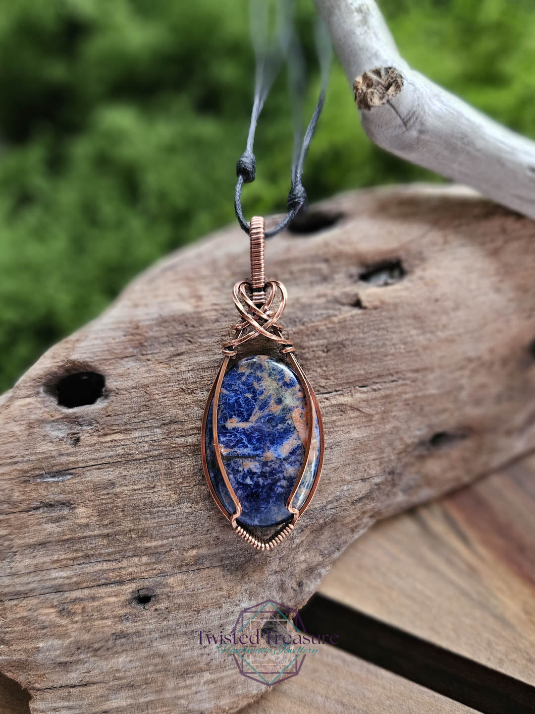 Sodalite Copper Necklace