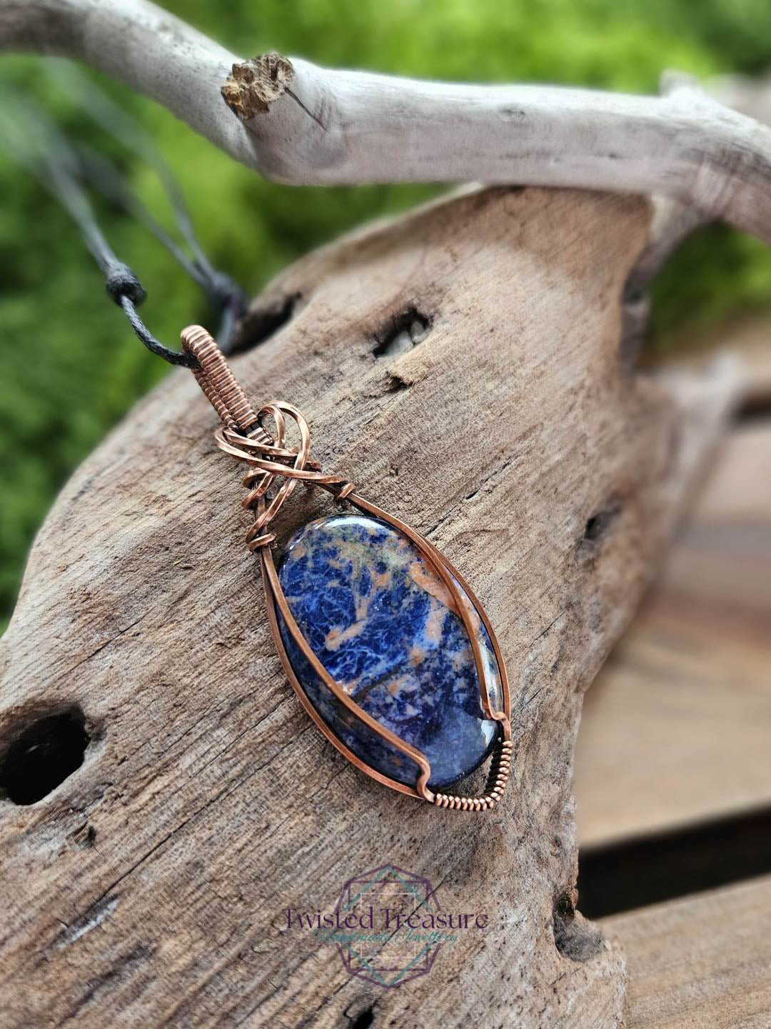 Sodalite Copper Necklace