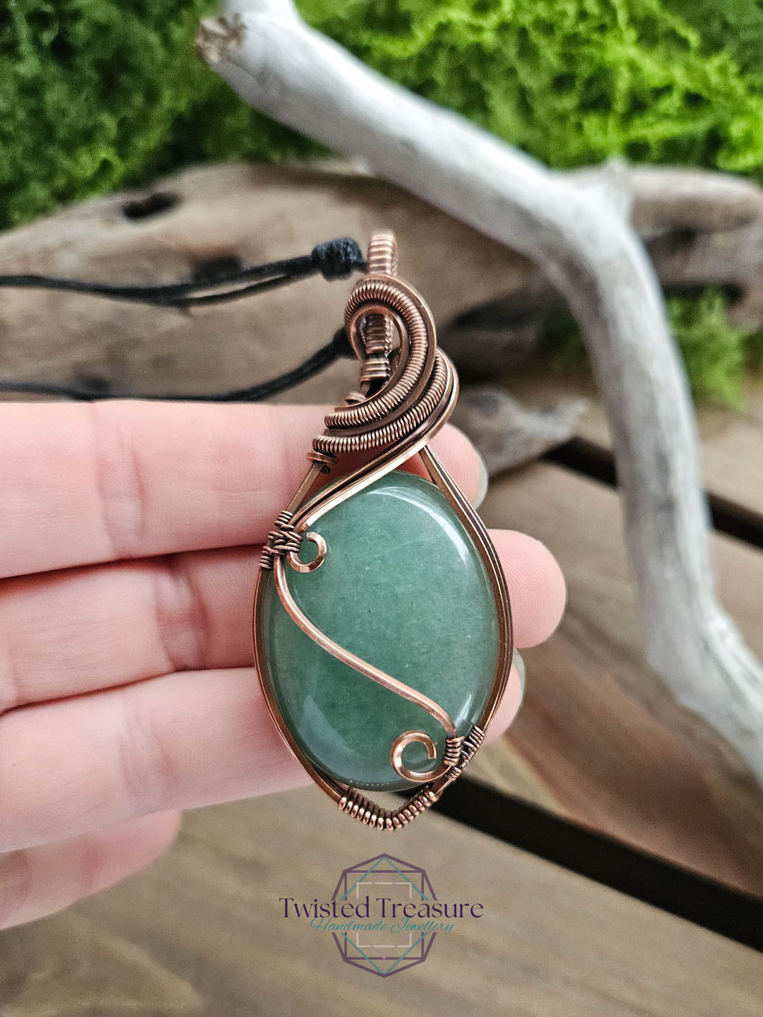 Green Aventurine Copper Necklace
