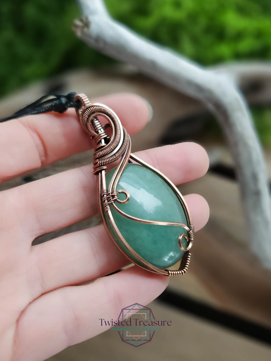 Green Aventurine Copper Necklace