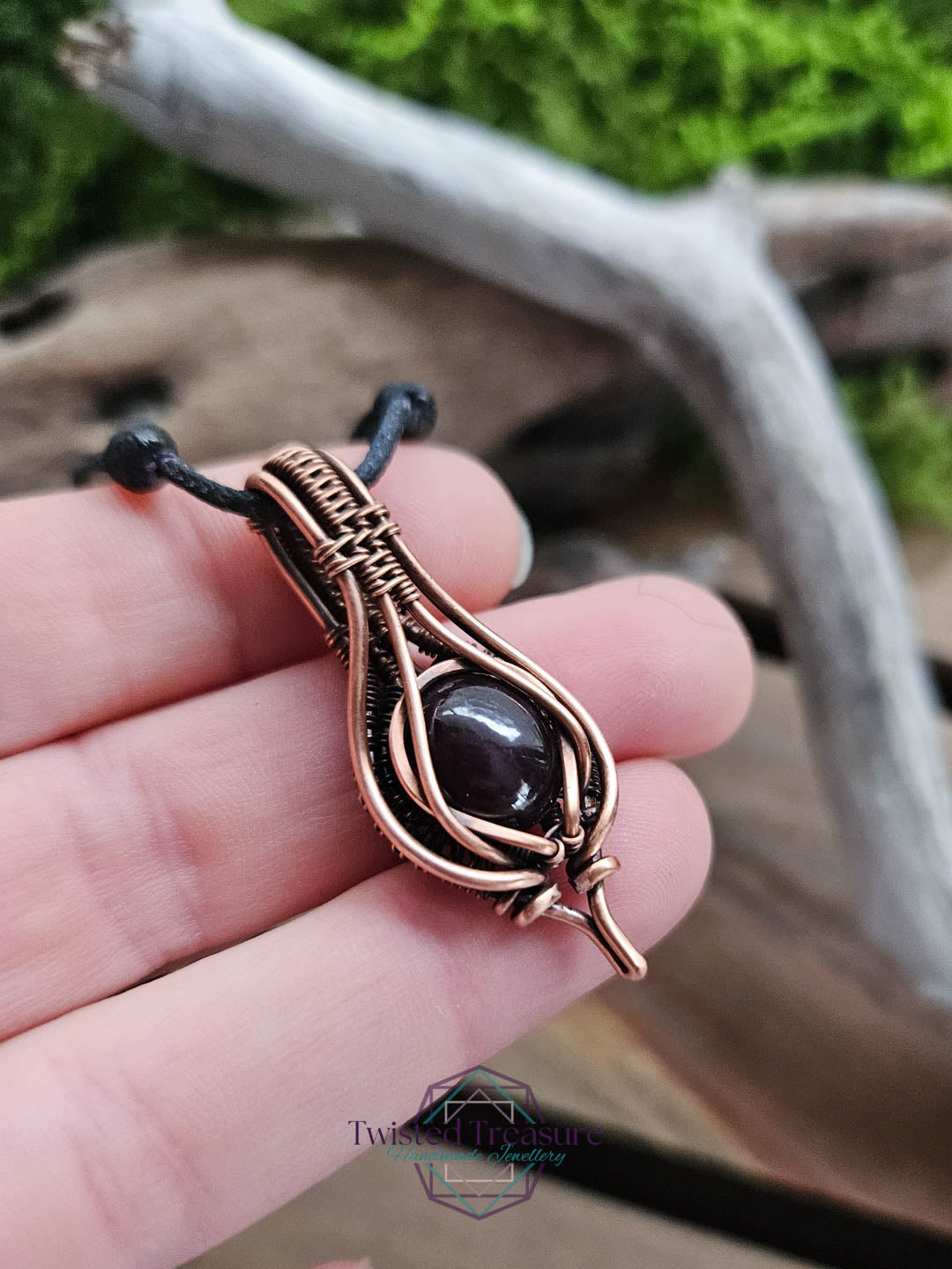 Garnet Copper Necklace