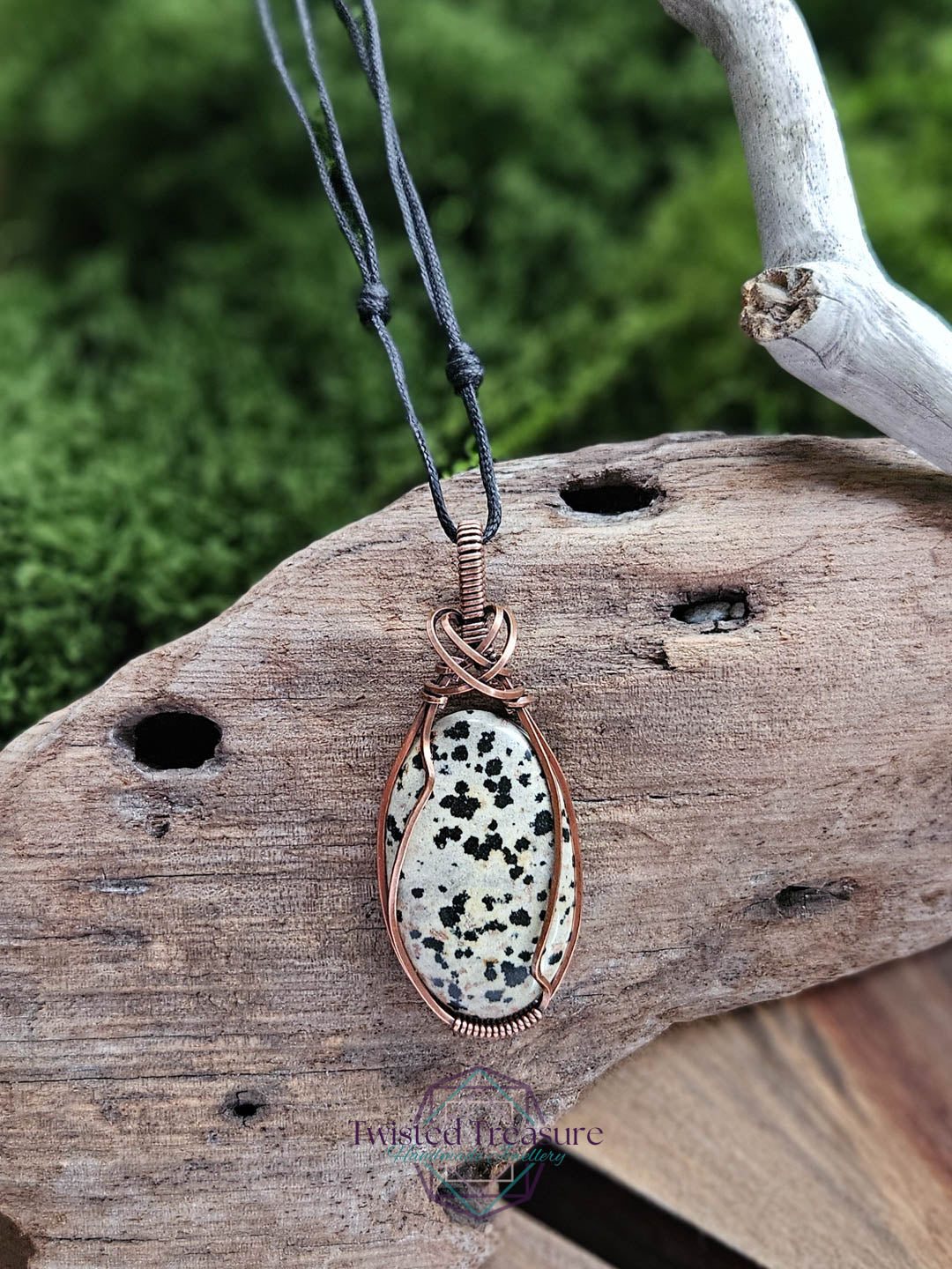 Dalmatian Jasper Copper Necklace