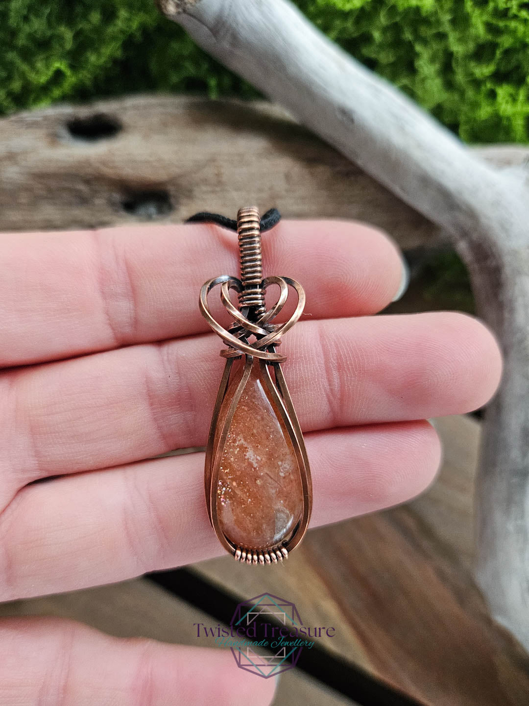 Sunstone Copper Necklace