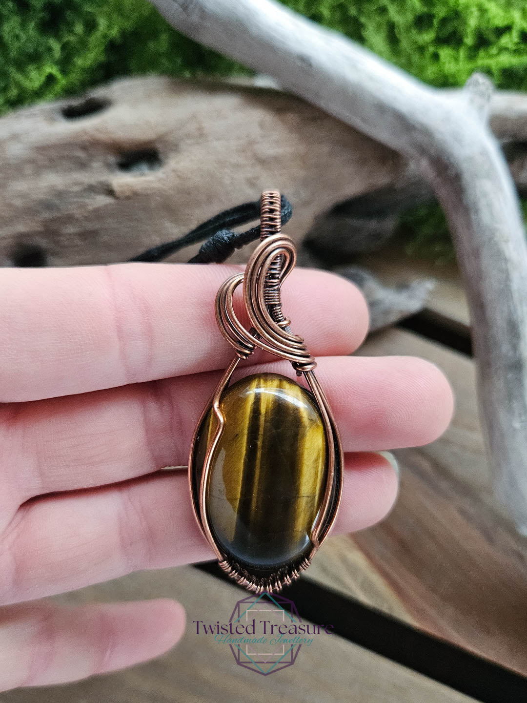 Tiger's Eye and Copper Necklace